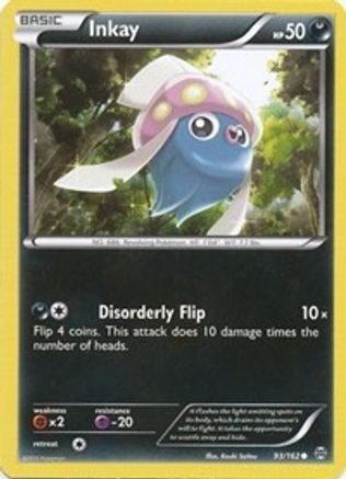 Inkay 093  - Reverse Holofoil XY  BREAKthrough - Common