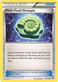 Helix Fossil Omanyte/124  - Reverse Holofoil XY  Fates Collide - Uncommon