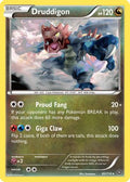 Druddigon 083  XY  Steam Siege - Rare