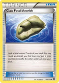 Claw Fossil Anorith 100  XY  Steam Siege - Uncommon