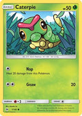 Caterpie 001  - Reverse Holofoil SM Base Set - Common