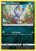 Alolan Meowth 078  - Reverse Holofoil SM Base Set - Common