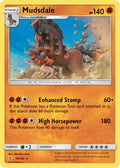 Mudsdale 076  - Holofoil SM  Guardians Rising - Holo Rare