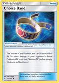 Choice Band 121  - Reverse Holofoil SM  Guardians Rising - Uncommon