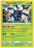 Heracross 011  - Reverse Holofoil SM  Burning Shadows - Rare