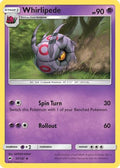 Whirlipede 057/147  - Reverse Holofoil SM  Burning Shadows - Uncommon