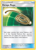 Escape Rope 114  - Reverse Holofoil SM  Burning Shadows - Uncommon