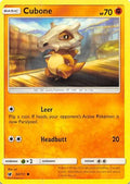 Cubone 052  - Reverse Holofoil SM  Crimson Invasion - Common