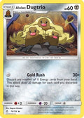 Alolan Dugtrio 079  - Reverse Holofoil SM  Ultra Prism - Uncommon
