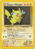 Lt. Surge's Pikachu 081  - Unlimited Gym Heroes - Common