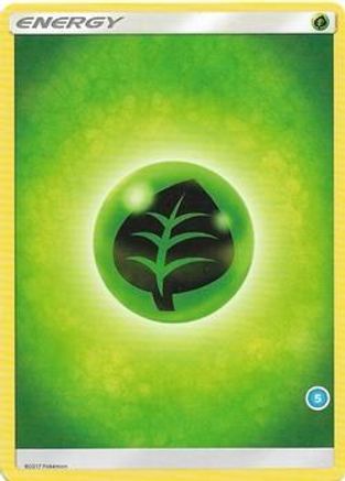 Grass Energy (5)  SM Trainer Kit Alolan Sandslash & Alolan Ninetales - Common
