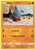 Gible 112  - Reverse Holofoil SM  Unified Minds - Common