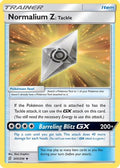 Normalium Z: Tackle  - Reverse Holofoil SM  Unified Minds - Uncommon