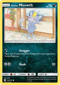 Alolan Meowth 128  - Reverse Holofoil SM  Cosmic Eclipse - Common