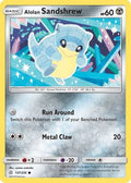 Alolan Sandshrew 137  - Reverse Holofoil SM  Cosmic Eclipse - Common