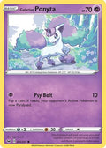 Galarian Ponyta 081  - Reverse Holofoil SWSH01 Sword & Shield Base Set - Common