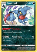 Toxicroak 124  - Holofoil SWSH01 Sword & Shield Base Set - Holo Rare