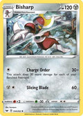 Bisharp 134  - Reverse Holofoil SWSH01 Sword & Shield Base Set - Uncommon