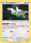 Dunsparce 137  - Reverse Holofoil SWSH03 Darkness Ablaze - Common