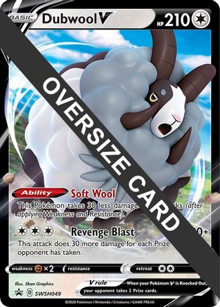 Dubwool V SWSH049  - Holofoil Jumbo Cards - Promo