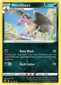 Mandibuzz 173  - Reverse Holofoil SWSH08 Fusion Strike - Uncommon