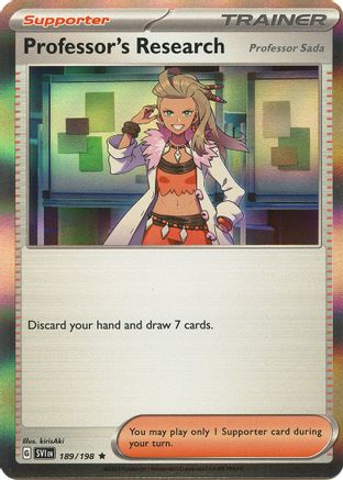 Professor's Research 189/198  - Reverse Holofoil SV01 Scarlet & Violet Base Set - Rare