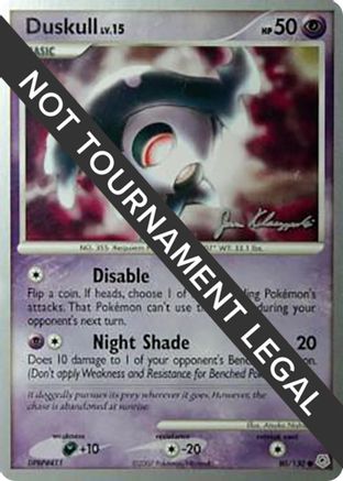 Duskull - 2008 (Jason Klaczynski) 080  World Championship Decks - Common