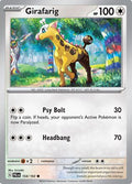 Girafarig 154  - Reverse Holofoil SV02 Paldea Evolved - Common