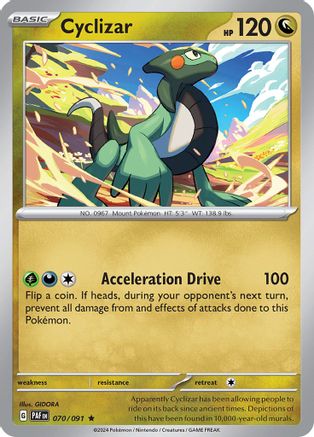 Cyclizar 070/091  - Holofoil SV Paldean Fates - Rare