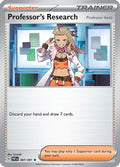 Professor's Research 087/091  - Reverse Holofoil SV Paldean Fates - Rare
