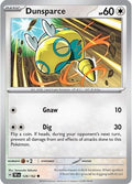 Dunsparce 128  - Reverse Holofoil SV05 Temporal Forces - Common