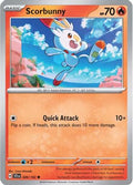Scorbunny 026  - Reverse Holofoil SV07 Stellar Crown - Common