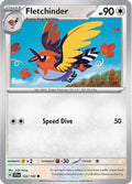 Fletchinder 122  - Reverse Holofoil SV07 Stellar Crown - Common