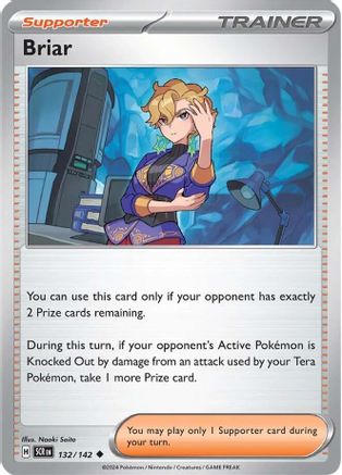 Briar 132/142  - Reverse Holofoil SV07 Stellar Crown - Uncommon