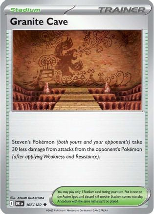 Granite Cave 166  - Reverse Holofoil SV10 Destined Rivals - Uncommon