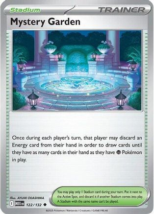 Mystery Garden 122/132  - Reverse Holofoil ME01 Mega Evolution - Uncommon