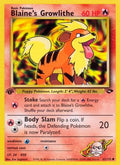 Blaine's Growlithe 062  - 1st Edition Gym Challenge - Common