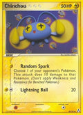Chinchou 050  - Reverse Holofoil Legend Maker - Common