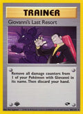 Giovanni's Last Resort 105  - 1st Edition Gym Challenge - Rare
