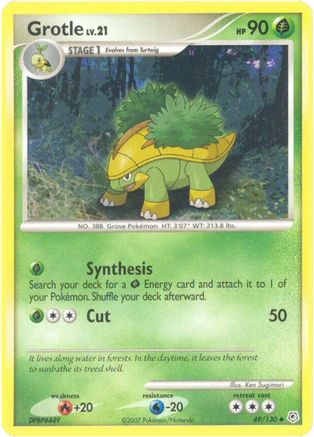 Grotle 049/130  - Reverse Holofoil Diamond and Pearl - Uncommon
