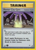 Pewter City Gym 115  - 1st Edition Gym Heroes - Uncommon