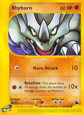 Rhyhorn  - Reverse Holofoil Skyridge - Common