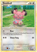 Snubbull 082  - Reverse Holofoil HeartGold SoulSilver - Common