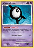 Unown [A] 065/130  - Reverse Holofoil Diamond and Pearl - Uncommon