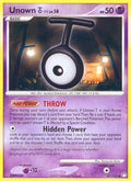 Unown [T] 067/123  - Reverse Holofoil Mysterious Treasures - Uncommon