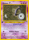 Unown [V] 089  - 1st Edition Neo Destiny - Common
