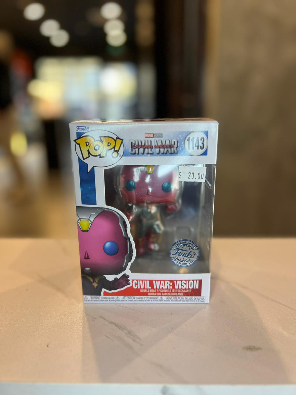 Funko Pop! Civil War: Vision #1143 | Funko Special Edition | Funko Pop