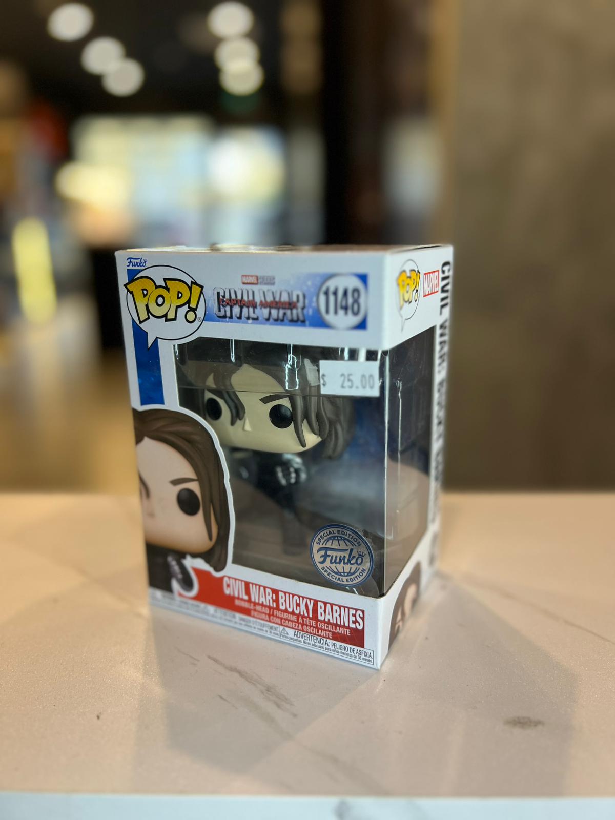 Funko Pop! Marvel Captain America Civil War Bucky Barnes #1148 Special Edition