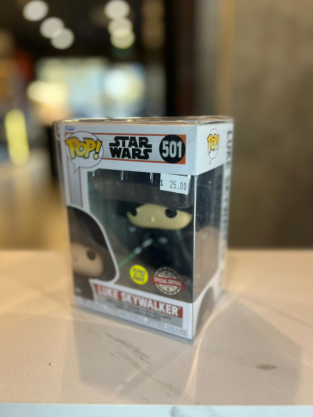 Luke Skywalker #501 Entertainment Earth Exclusive GITD Funko Pop Star Wars