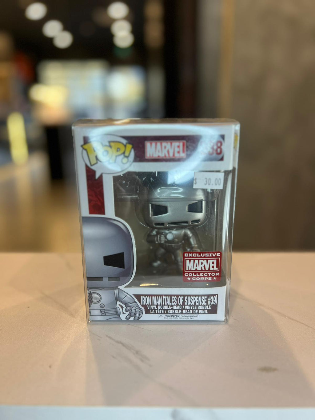 Funko Pop Marvel Iron Man Tales of Suspense 39 Silver 238 Collector Corps
